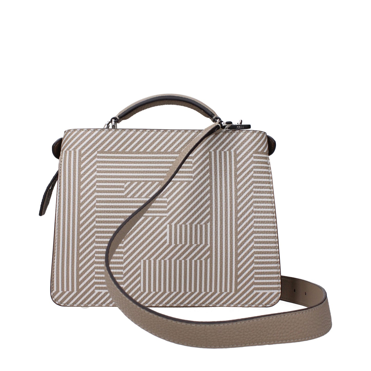 Fendi - Mini Sunshine Shopper I Beige Skinn med Avtagbar Clutch