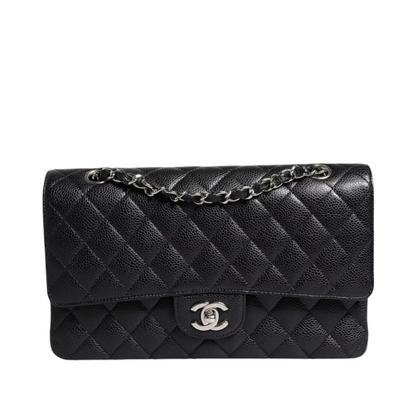 CHANEL - Classic Double Flap Bag I Svart Caviar | Series 11