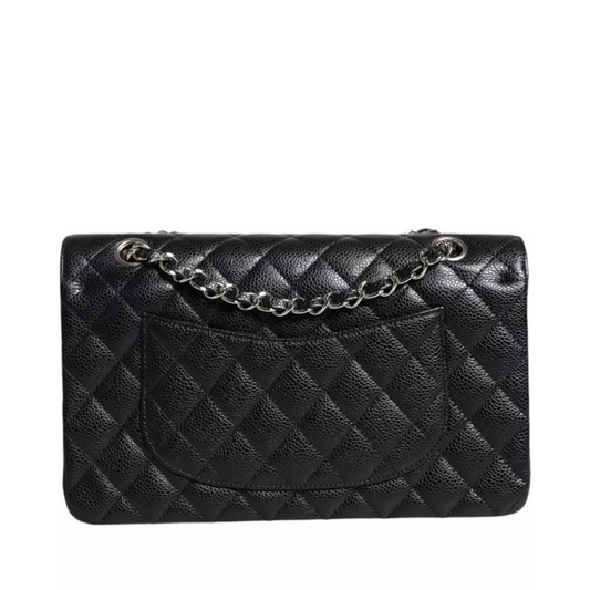 CHANEL - Classic Double Flap Bag I Svart Caviar | Series 11