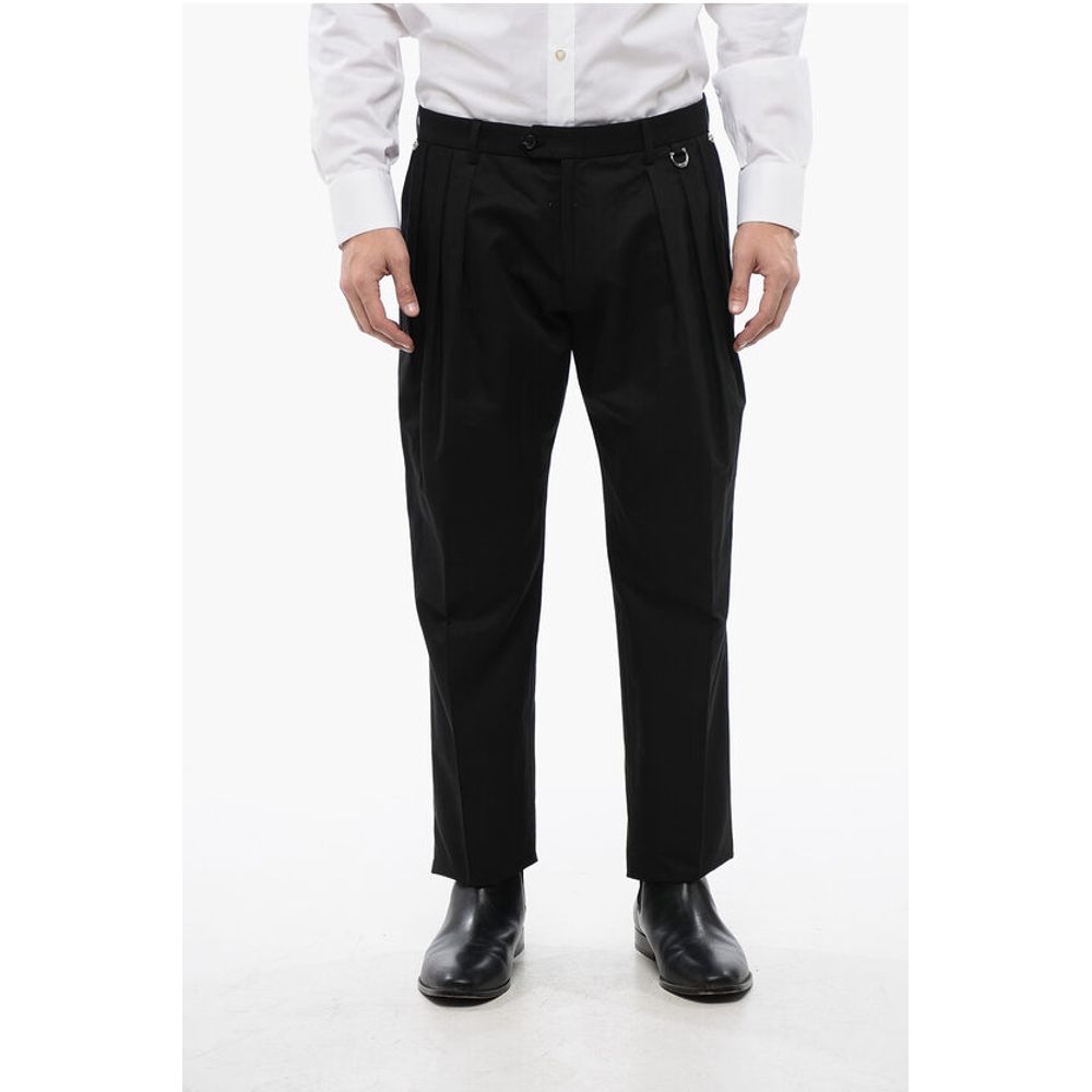 John Richmond Pleated LEXNDER Pants With Stud Details