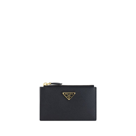 Prada - Plånbok I Svart Kalvskinn